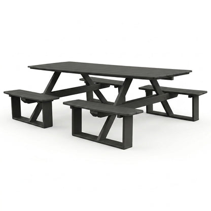 Keystone Amish Co. Traditional Walk-In Poly Lumber Picnic Table