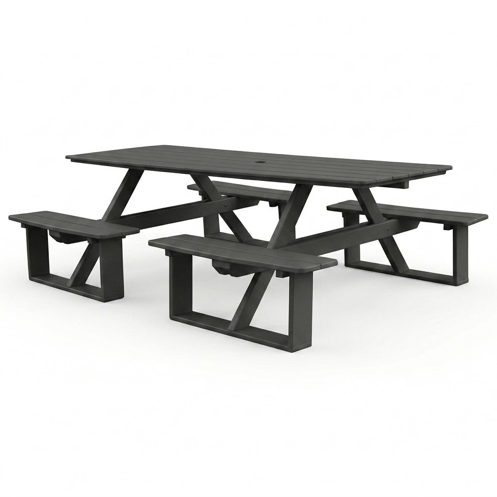 Keystone Amish Co. Traditional Walk-In Poly Lumber Picnic Table