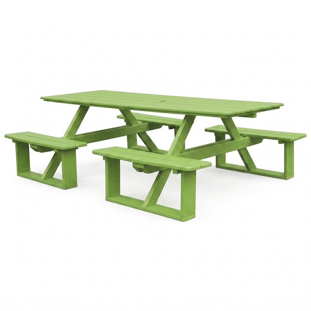 Keystone Amish Co. Traditional Walk-In Poly Lumber Picnic Table