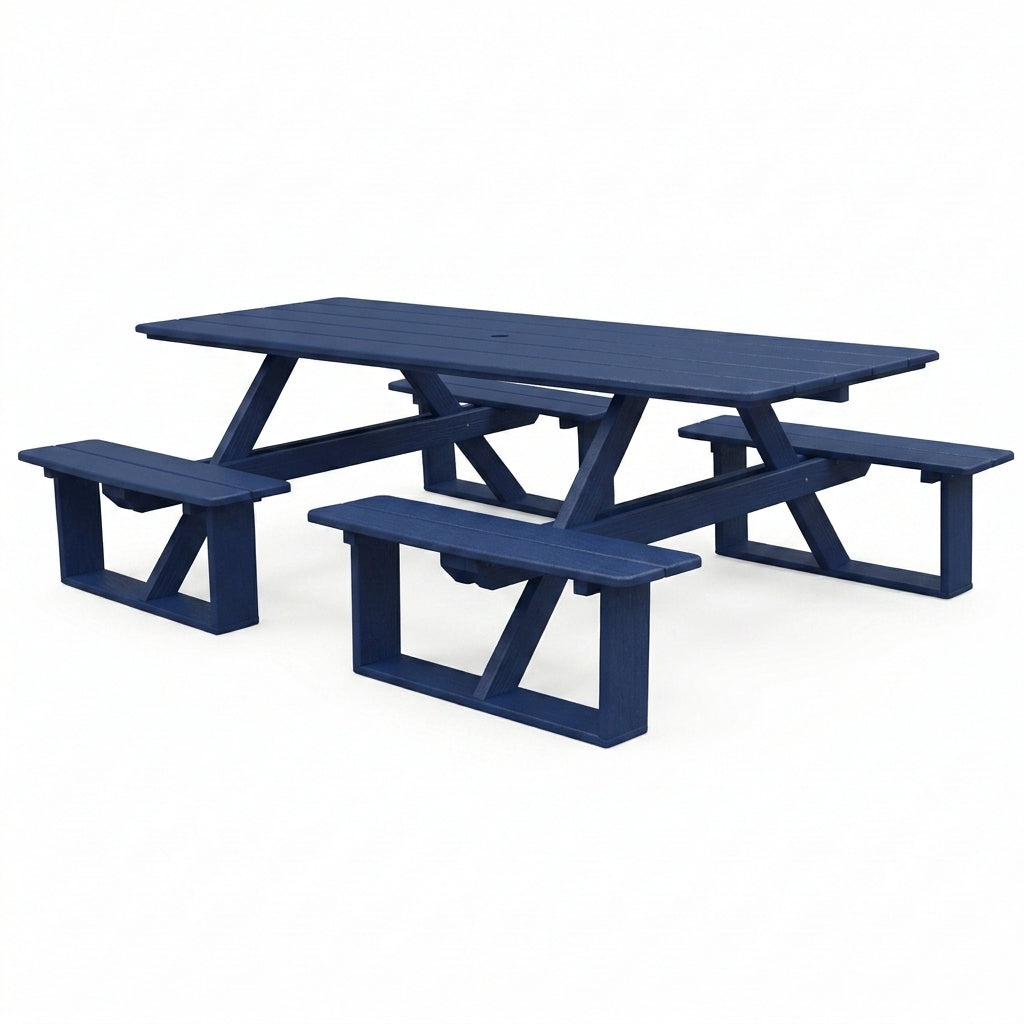 Keystone Amish Co. Traditional Walk-In Poly Lumber Picnic Table