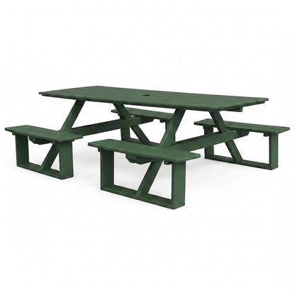 Keystone Amish Co. Traditional Walk-In Poly Lumber Picnic Table