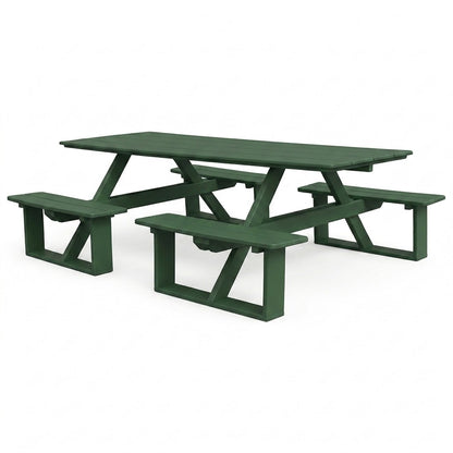 Keystone Amish Co. Traditional Walk-In Poly Lumber Picnic Table