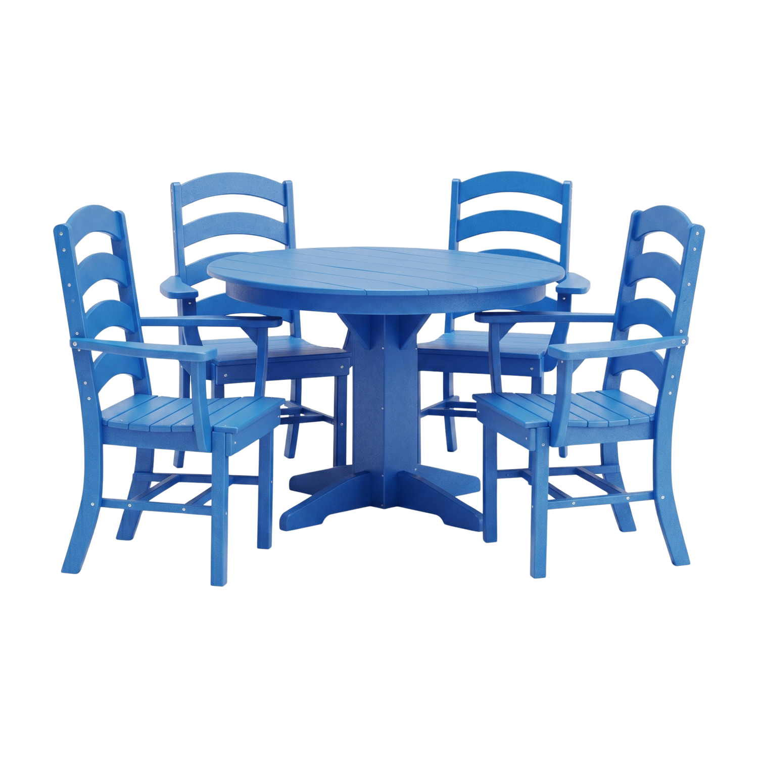Keystone Amish Co. Josie 5-Piece Poly Outdoor Dining Set with Round Table
