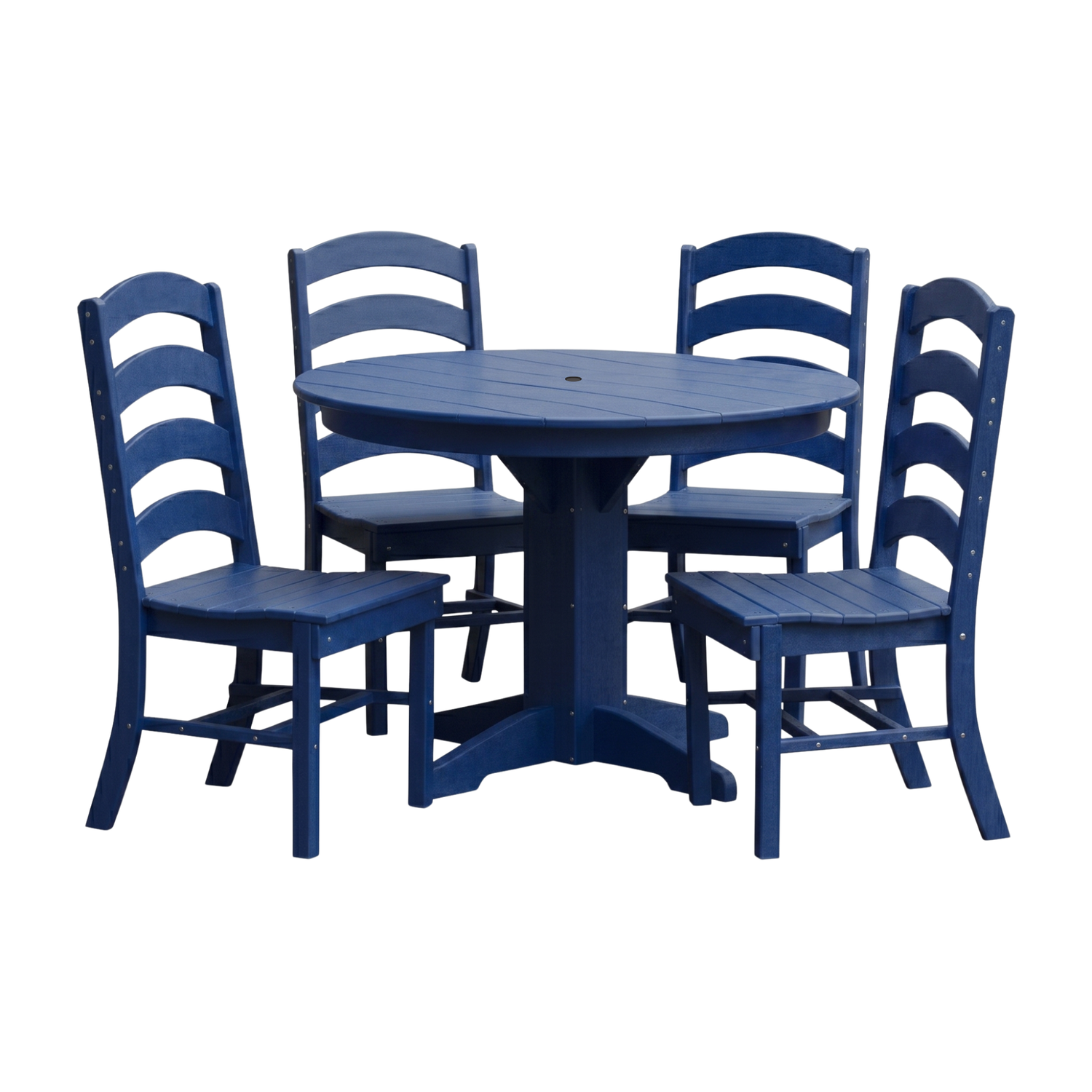 Keystone Amish Co. Josie 5-Piece Poly Outdoor Dining Set with Round Table