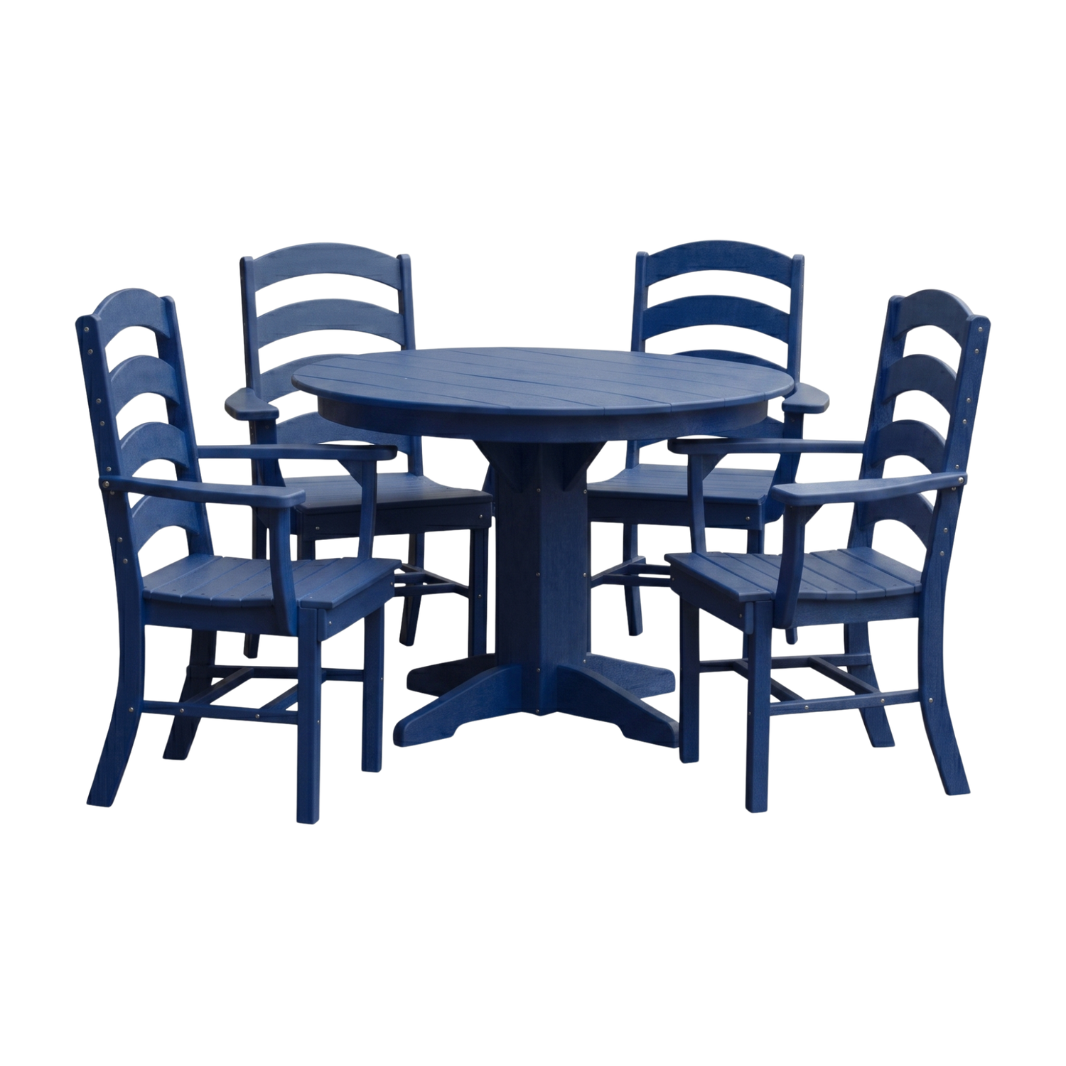Keystone Amish Co. Josie 5-Piece Poly Outdoor Dining Set with Round Table