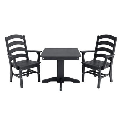 Keystone Amish Co. Josie 2 Person Poly Outdoor Dining Set with Square Table