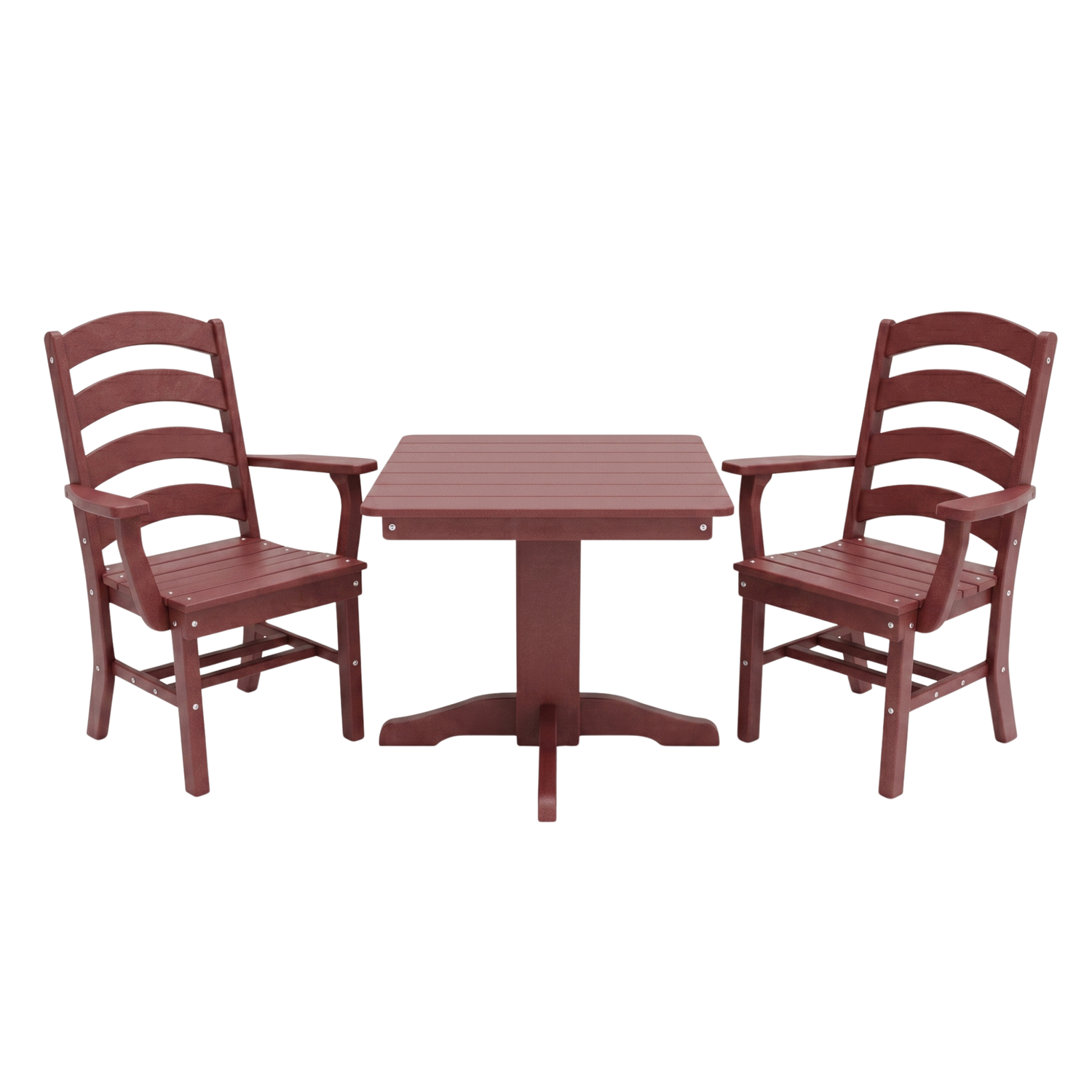Keystone Amish Co. Josie 2 Person Poly Outdoor Dining Set with Square Table