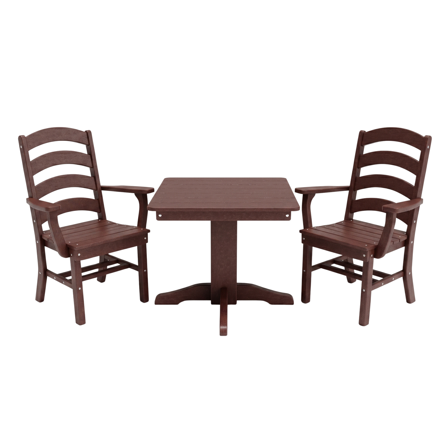 Keystone Amish Co. Josie 2 Person Poly Outdoor Dining Set with Square Table