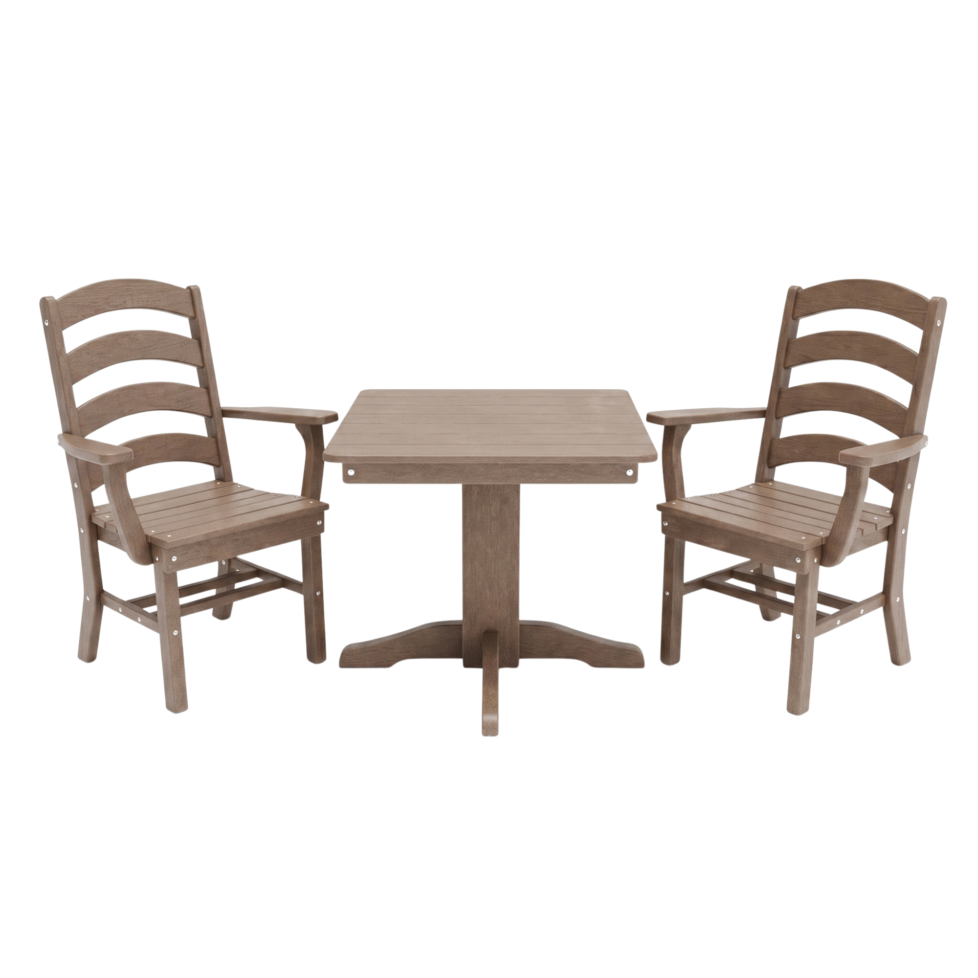 Keystone Amish Co. Josie 2 Person Poly Outdoor Dining Set with Square Table