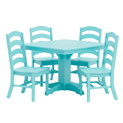 Keystone Amish Co. Josie 5-Piece Square Poly Outdoor Dining Set