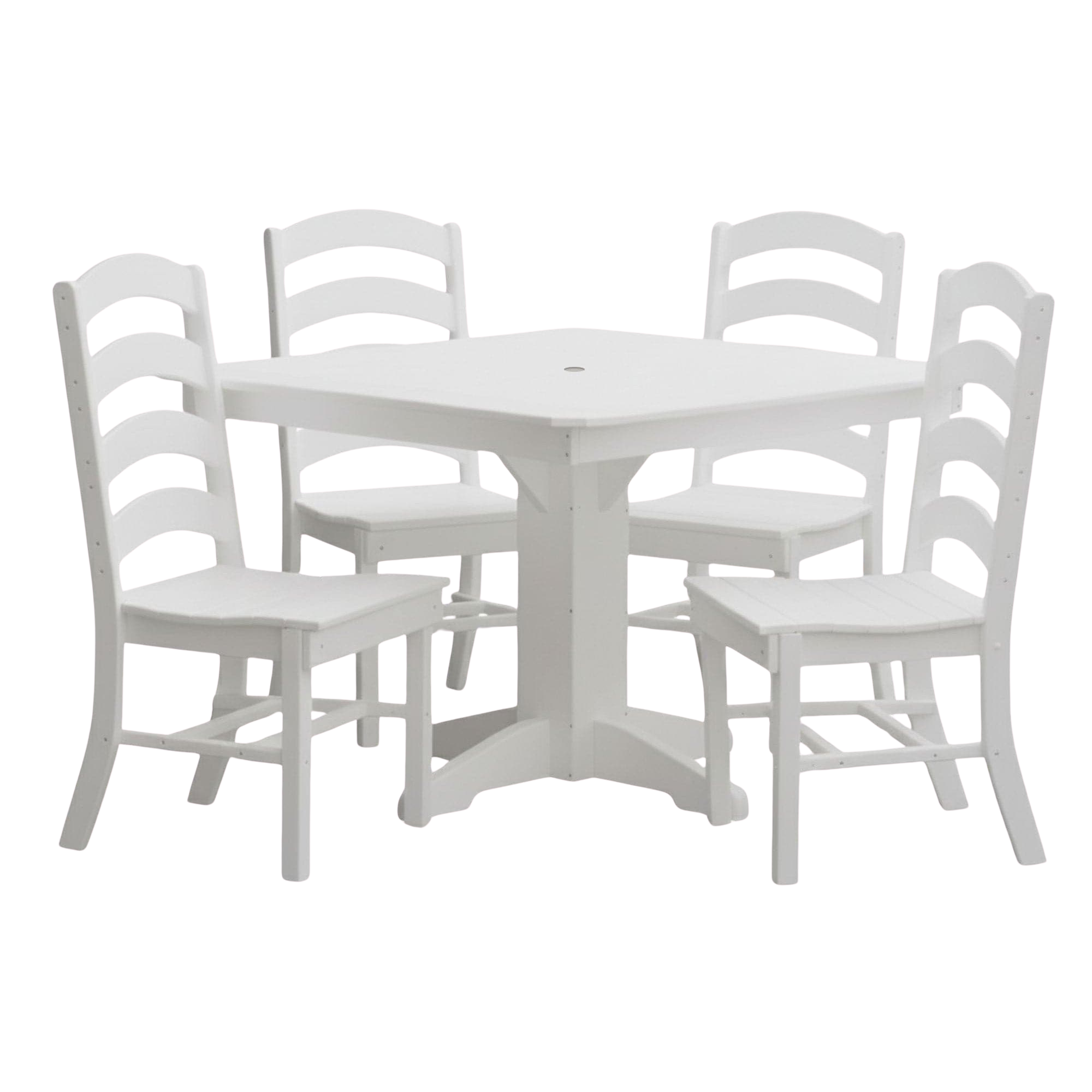 Keystone Amish Co. Josie 5-Piece Square Poly Outdoor Dining Set