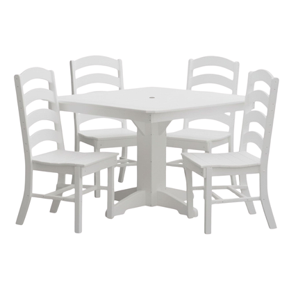 Keystone Amish Co. Josie 5-Piece Square Poly Outdoor Dining Set