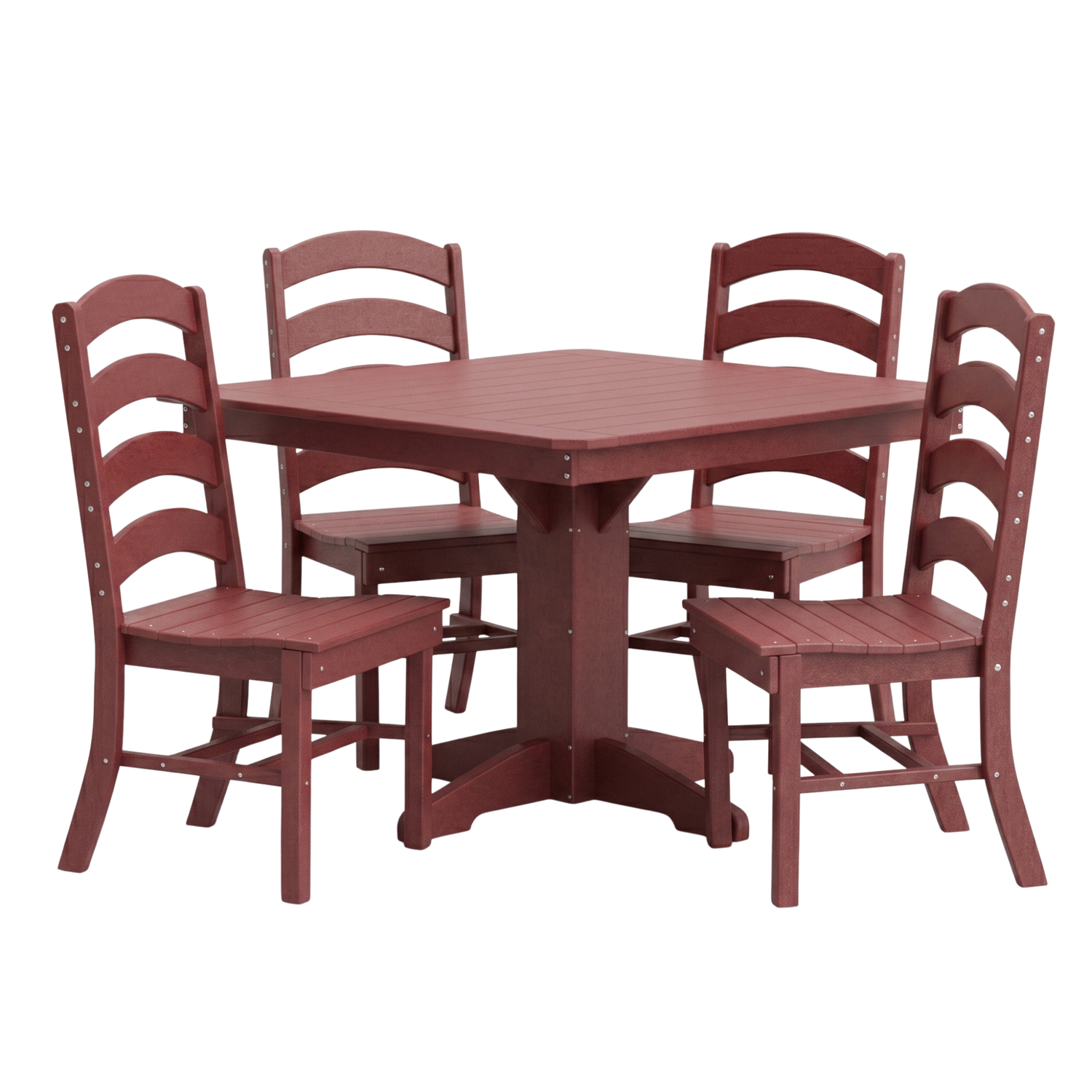 Keystone Amish Co. Josie 5-Piece Square Poly Outdoor Dining Set