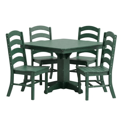 Keystone Amish Co. Josie 5-Piece Square Poly Outdoor Dining Set