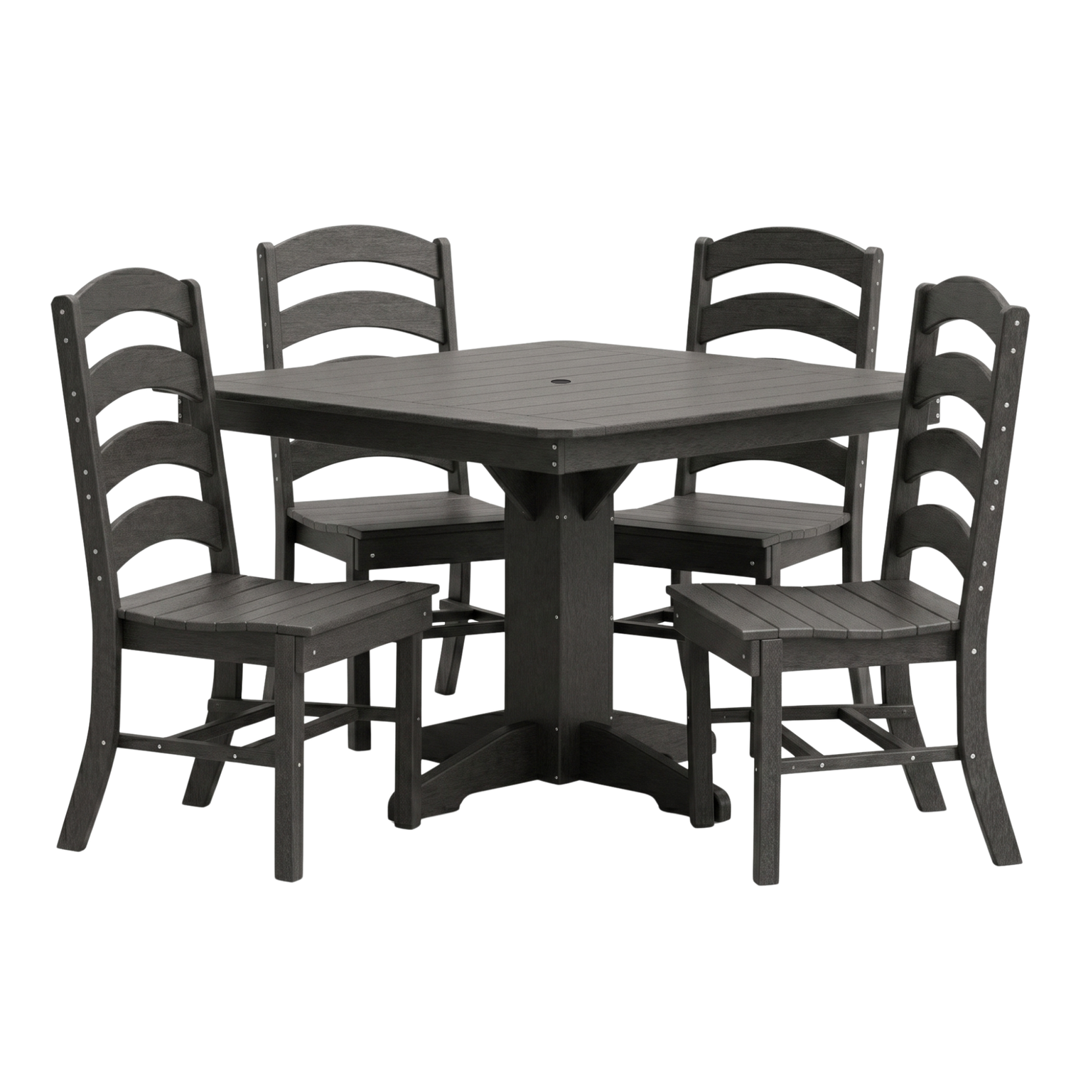Keystone Amish Co. Josie 5-Piece Square Poly Outdoor Dining Set
