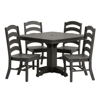 Keystone Amish Co. Josie 5-Piece Square Poly Outdoor Dining Set