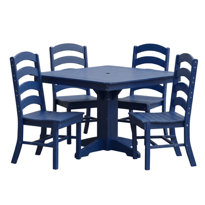 Keystone Amish Co. Josie 5-Piece Square Poly Outdoor Dining Set