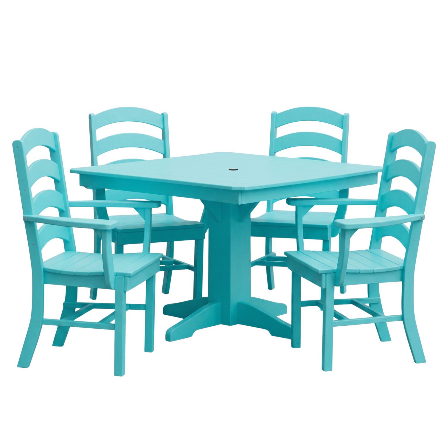 Keystone Amish Co. Josie 5-Piece Square Poly Outdoor Dining Set