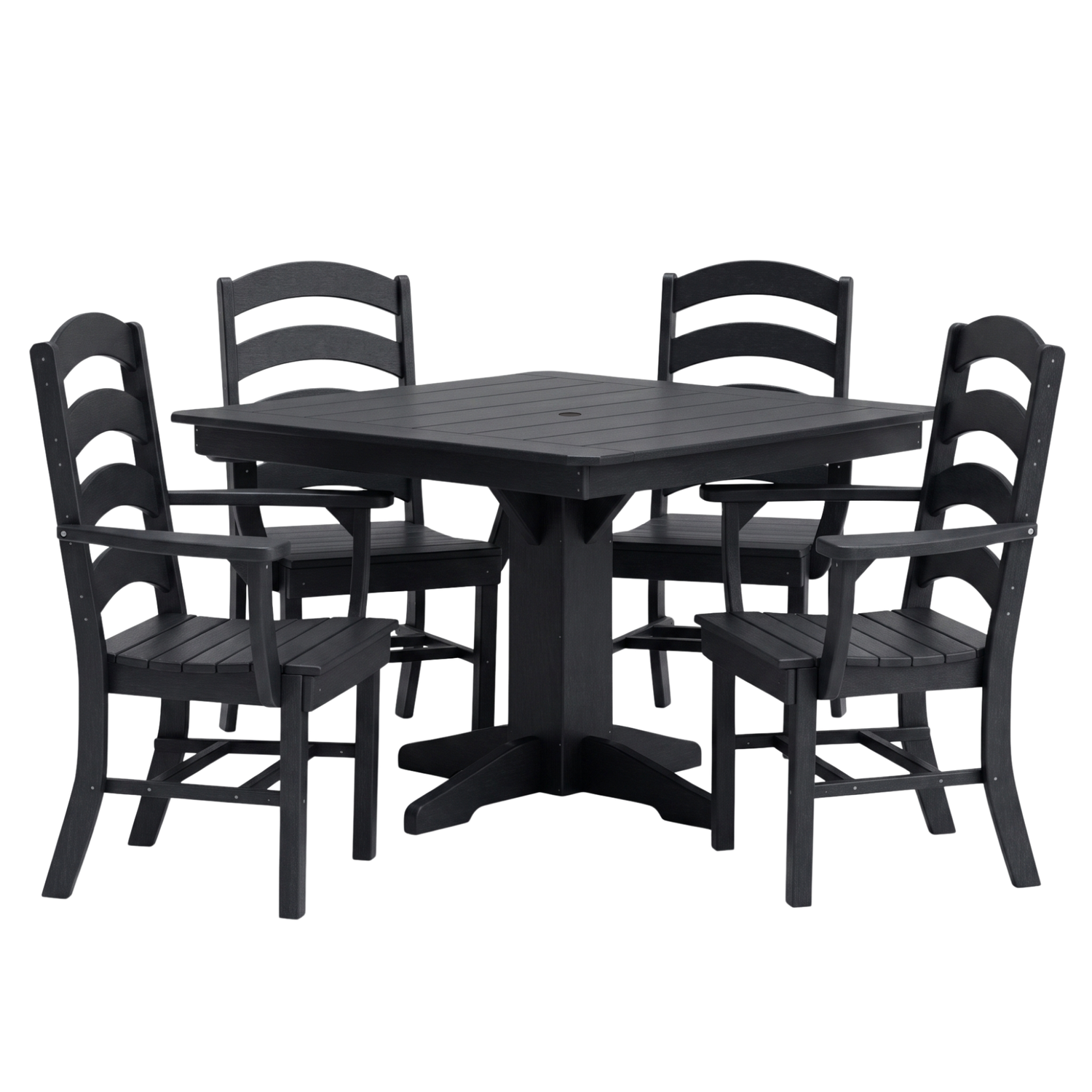 Keystone Amish Co. Josie 5-Piece Square Poly Outdoor Dining Set
