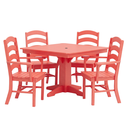 Keystone Amish Co. Josie 5-Piece Square Poly Outdoor Dining Set