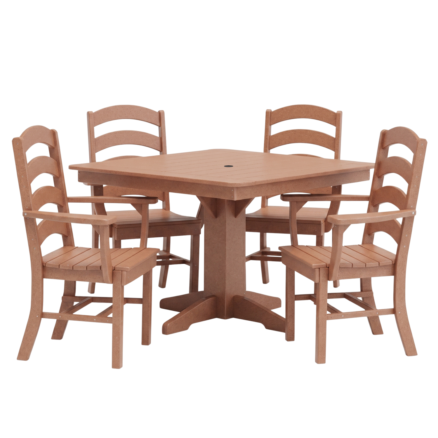 Keystone Amish Co. Josie 5-Piece Square Poly Outdoor Dining Set