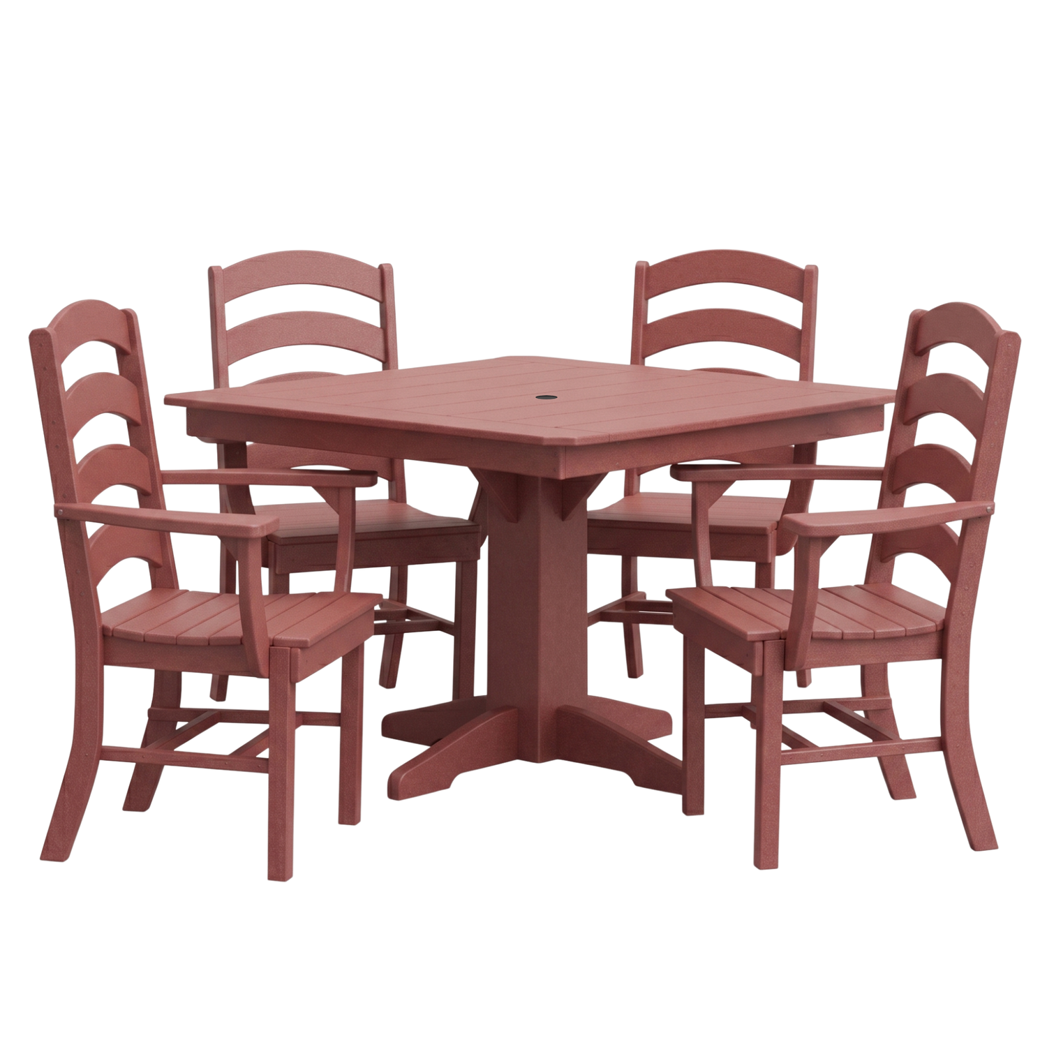 Keystone Amish Co. Josie 5-Piece Square Poly Outdoor Dining Set
