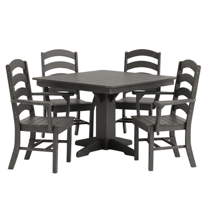 Keystone Amish Co. Josie 5-Piece Square Poly Outdoor Dining Set
