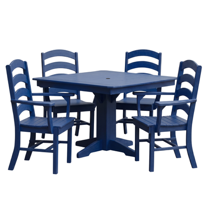 Keystone Amish Co. Josie 5-Piece Square Poly Outdoor Dining Set