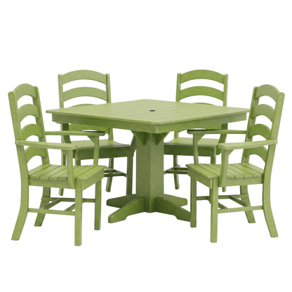Keystone Amish Co. Josie 5-Piece Square Poly Outdoor Dining Set
