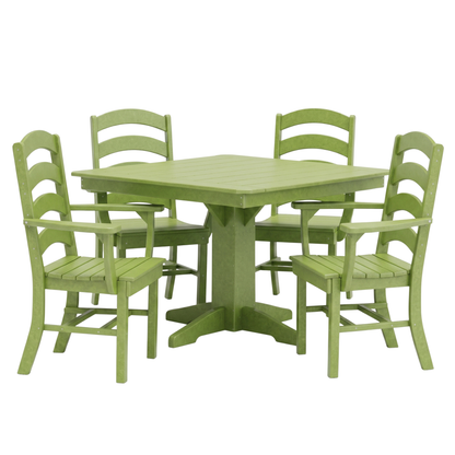 Keystone Amish Co. Josie 5-Piece Square Poly Outdoor Dining Set