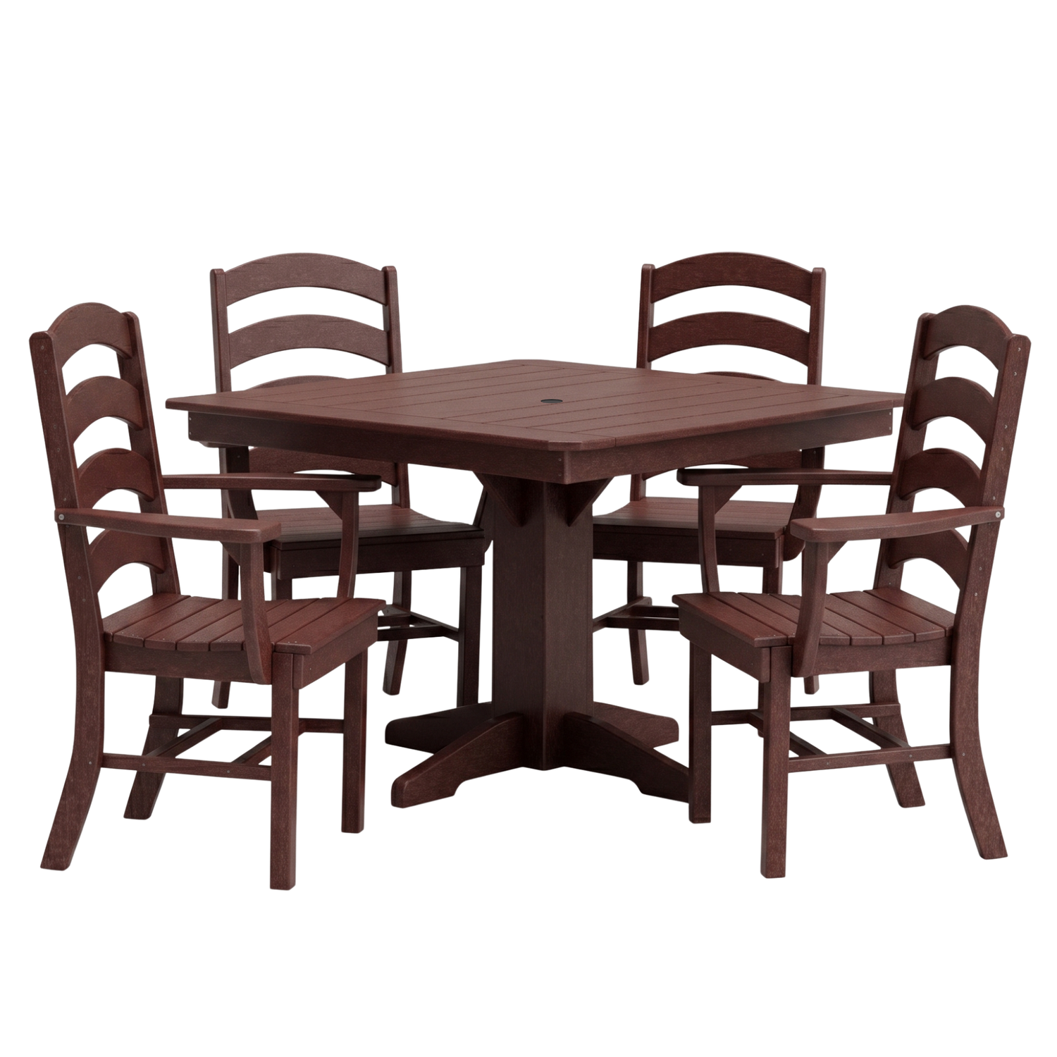 Keystone Amish Co. Josie 5-Piece Square Poly Outdoor Dining Set