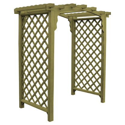 Heritage Lawncraft Newberry Pressure Treated Wooden Garden Arbor
