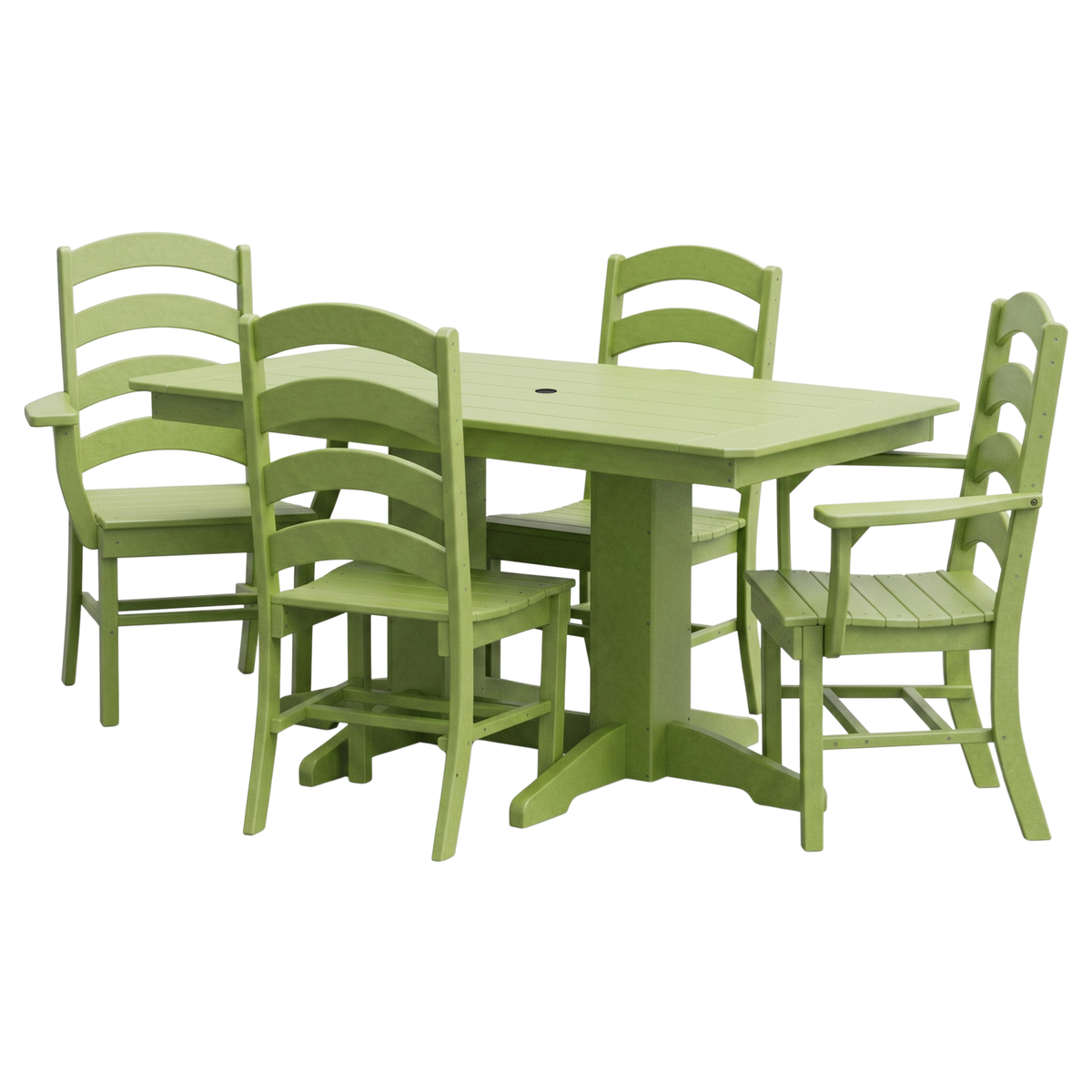 Keystone Amish Co. Josie 5-Foot Poly Outdoor Dining Set