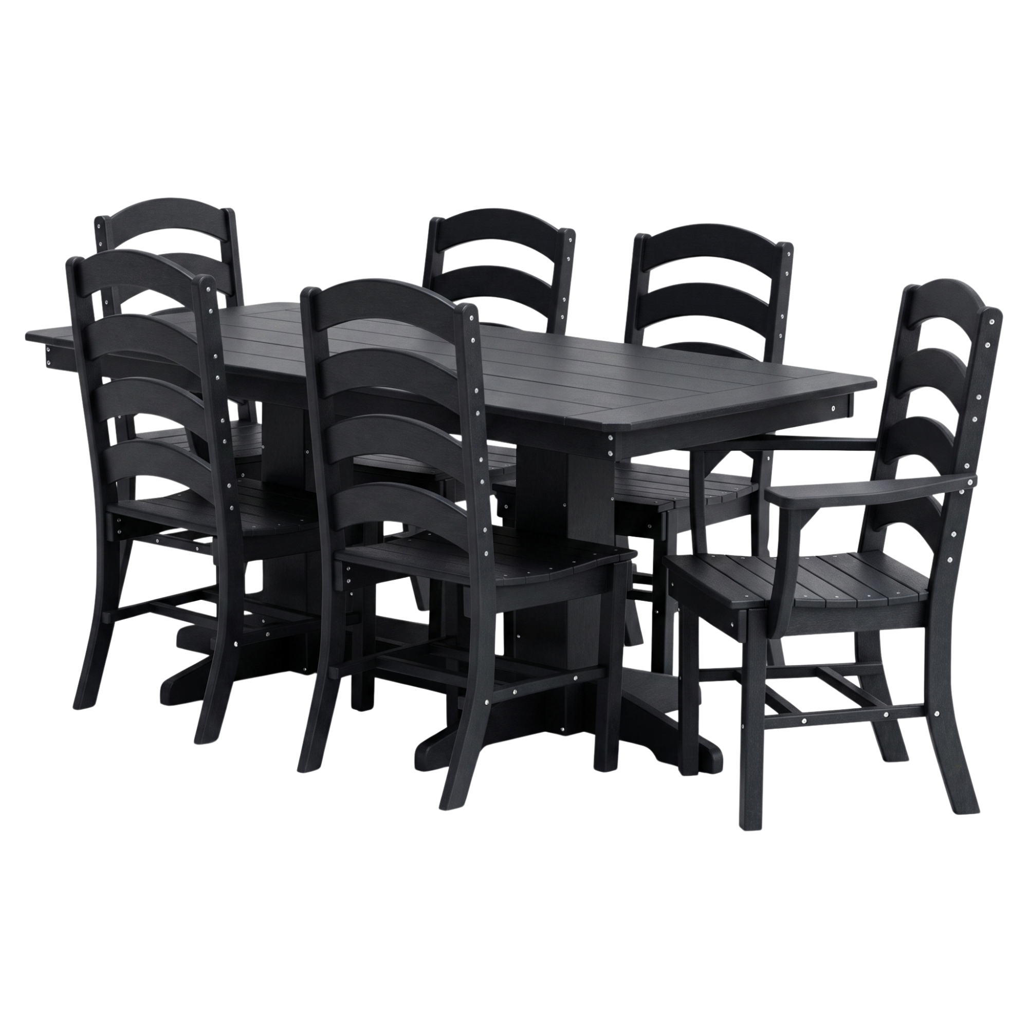 Keystone Amish Co. Josie 7-Piece Poly Lumber Outdoor Dining Set