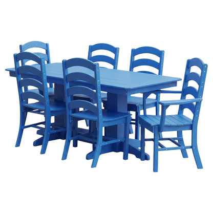 Keystone Amish Co. Josie 7-Piece Poly Lumber Outdoor Dining Set