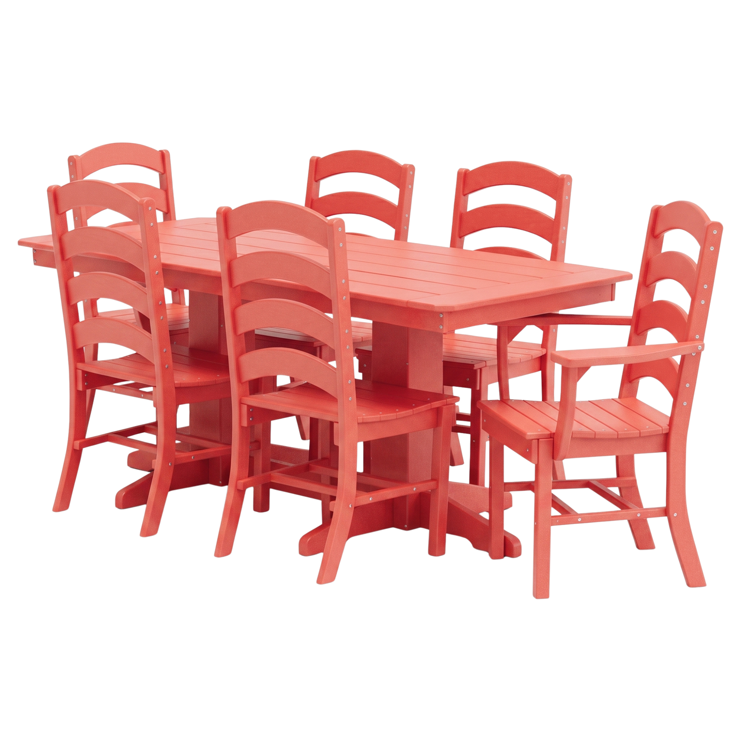 Keystone Amish Co. Josie 7-Piece Poly Lumber Outdoor Dining Set