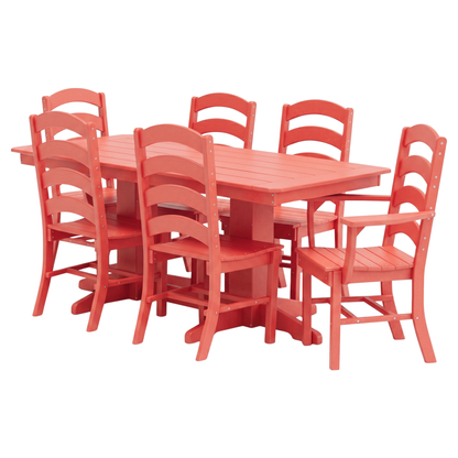 Keystone Amish Co. Josie 7-Piece Poly Lumber Outdoor Dining Set