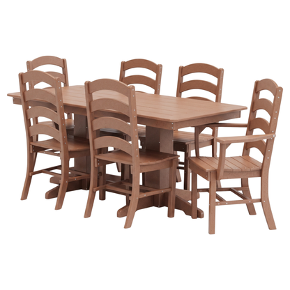Keystone Amish Co. Josie 7-Piece Poly Lumber Outdoor Dining Set