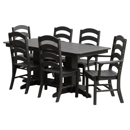 Keystone Amish Co. Josie 7-Piece Poly Lumber Outdoor Dining Set