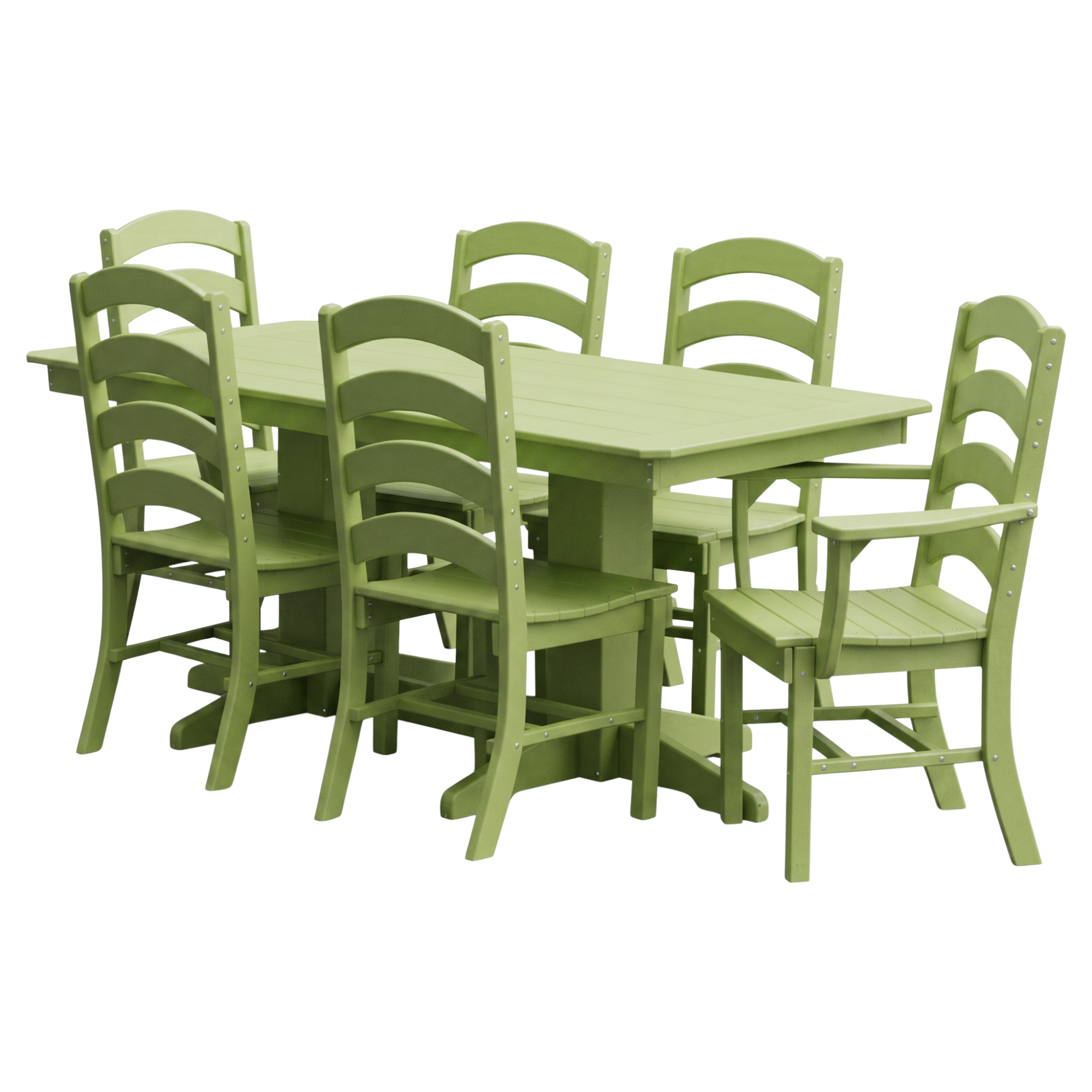 Keystone Amish Co. Josie 7-Piece Poly Lumber Outdoor Dining Set