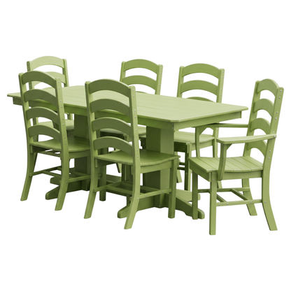 Keystone Amish Co. Josie 7-Piece Poly Lumber Outdoor Dining Set