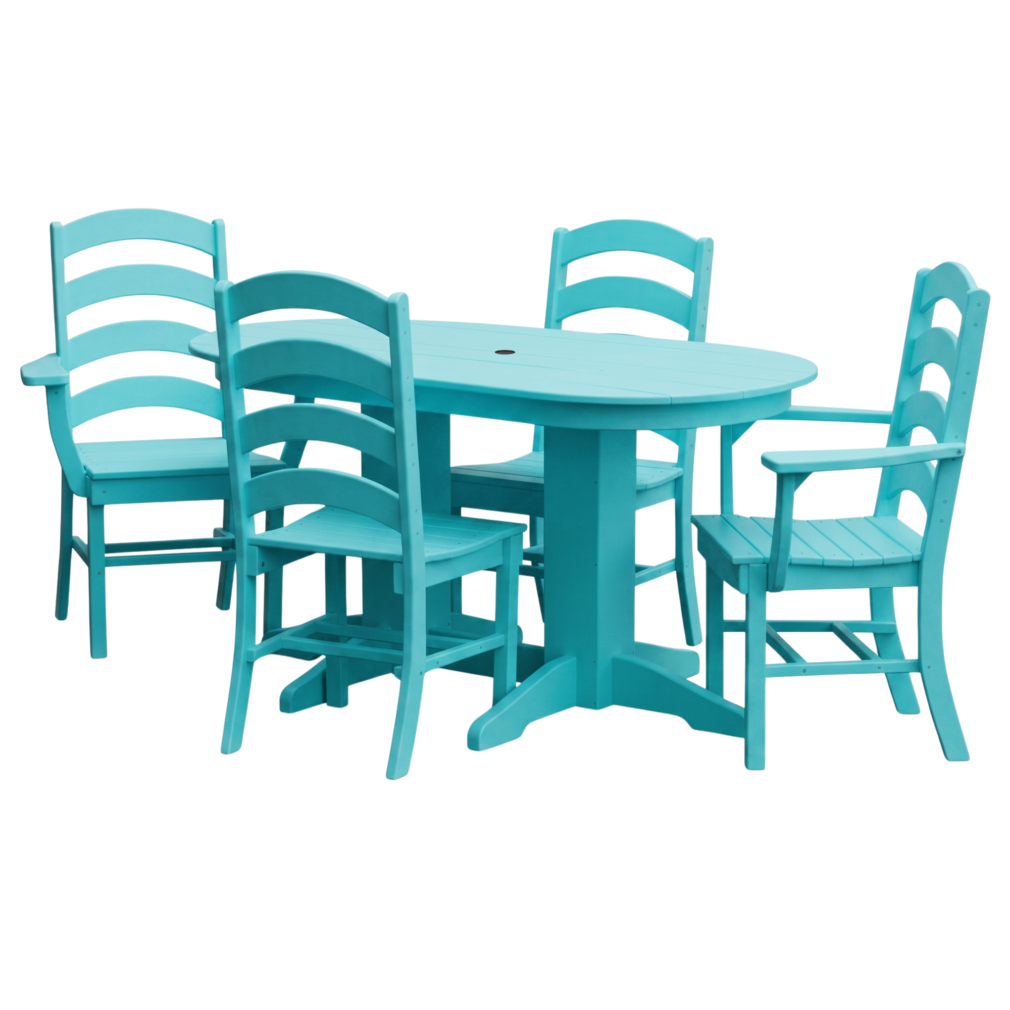 Keystone Amish Co. Josie 5-Piece Oval Poly Outdoor Dining Set