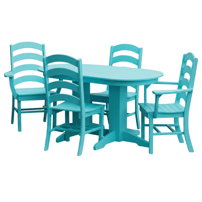 Keystone Amish Co. Josie 5-Piece Oval Poly Outdoor Dining Set