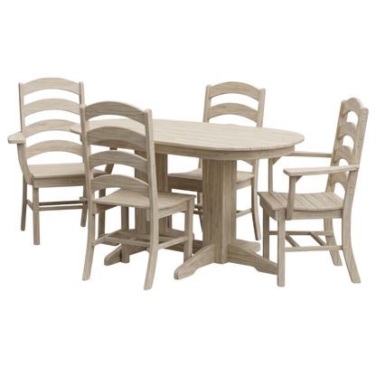 Keystone Amish Co. Josie 5-Piece Oval Poly Outdoor Dining Set