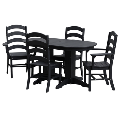 Keystone Amish Co. Josie 5-Piece Oval Poly Outdoor Dining Set