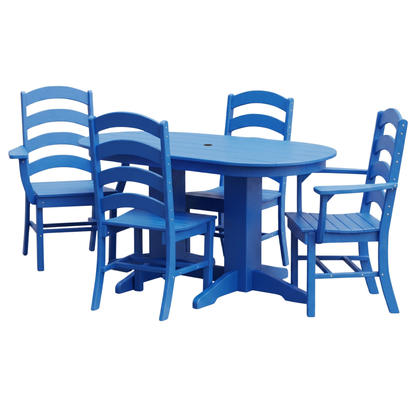 Keystone Amish Co. Josie 5-Piece Oval Poly Outdoor Dining Set
