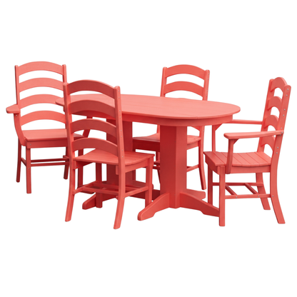 Keystone Amish Co. Josie 5-Piece Oval Poly Outdoor Dining Set