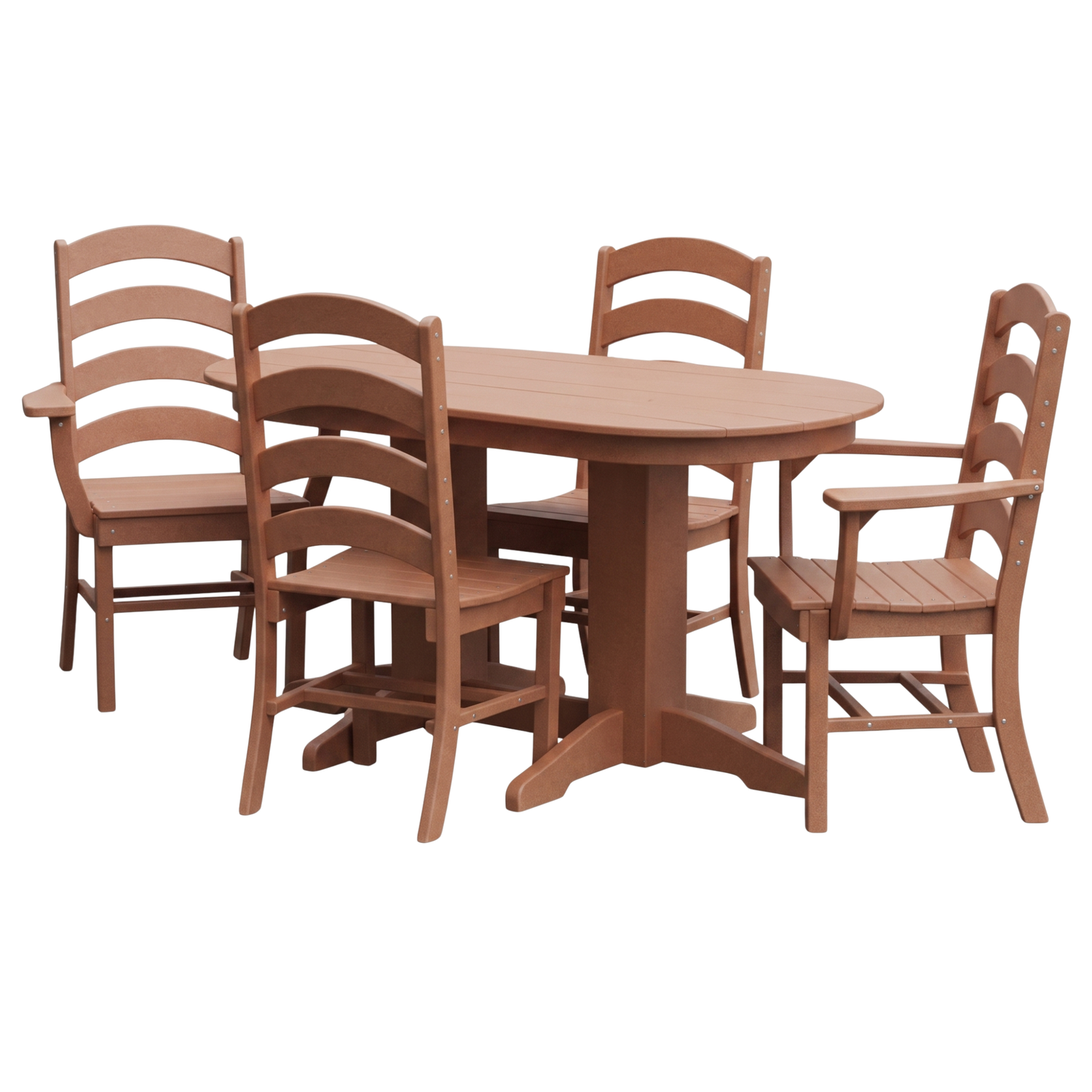 Keystone Amish Co. Josie 5-Piece Oval Poly Outdoor Dining Set