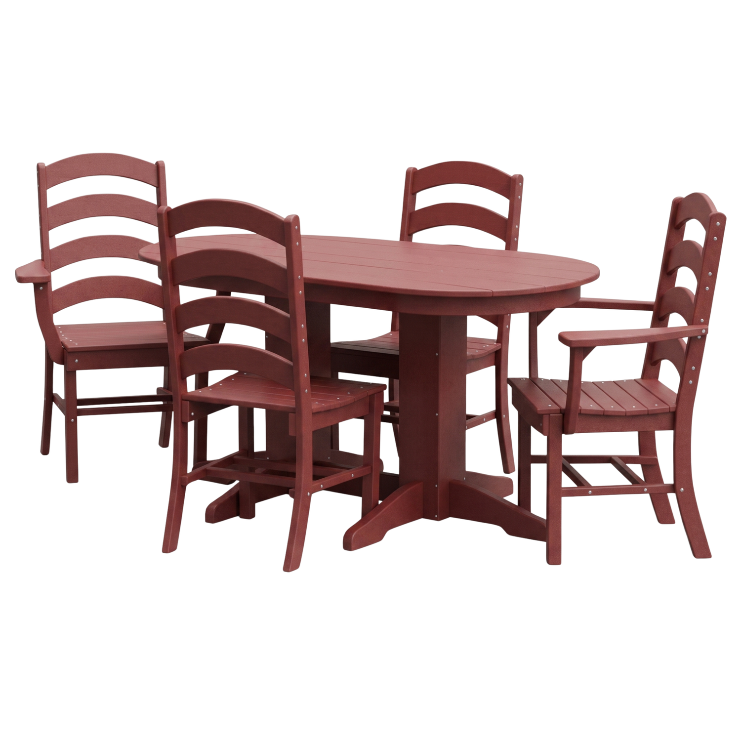 Keystone Amish Co. Josie 5-Piece Oval Poly Outdoor Dining Set