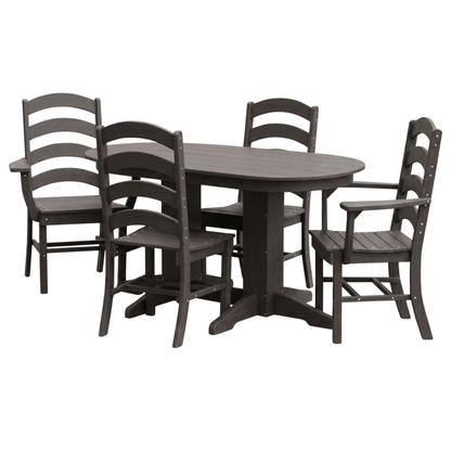 Keystone Amish Co. Josie 5-Piece Oval Poly Outdoor Dining Set